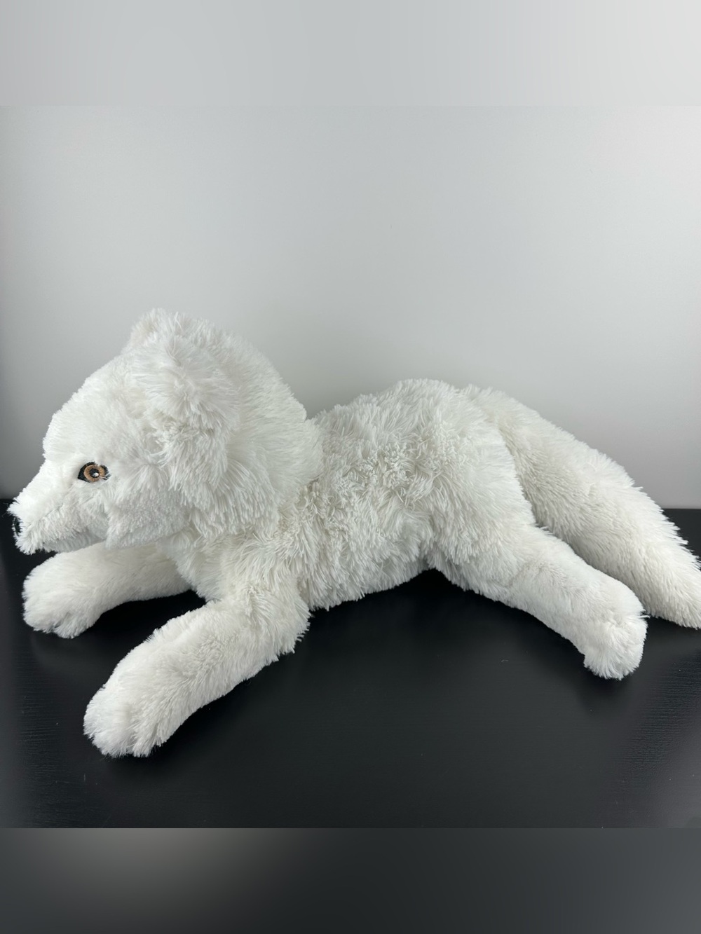 Ikea Skogsduva Arctic Fox White Plush Stuffed Animal Toy 24”